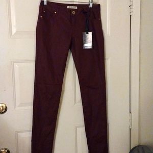Purple Zco skinny leg pants size 7